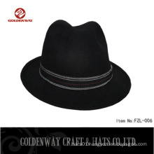 Custom Unisex Wool Felt Panama Hats with Decoration FZL-006